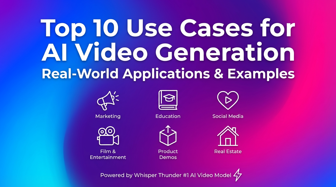 Top 10 Use Cases for AI Video Generation in 2025
